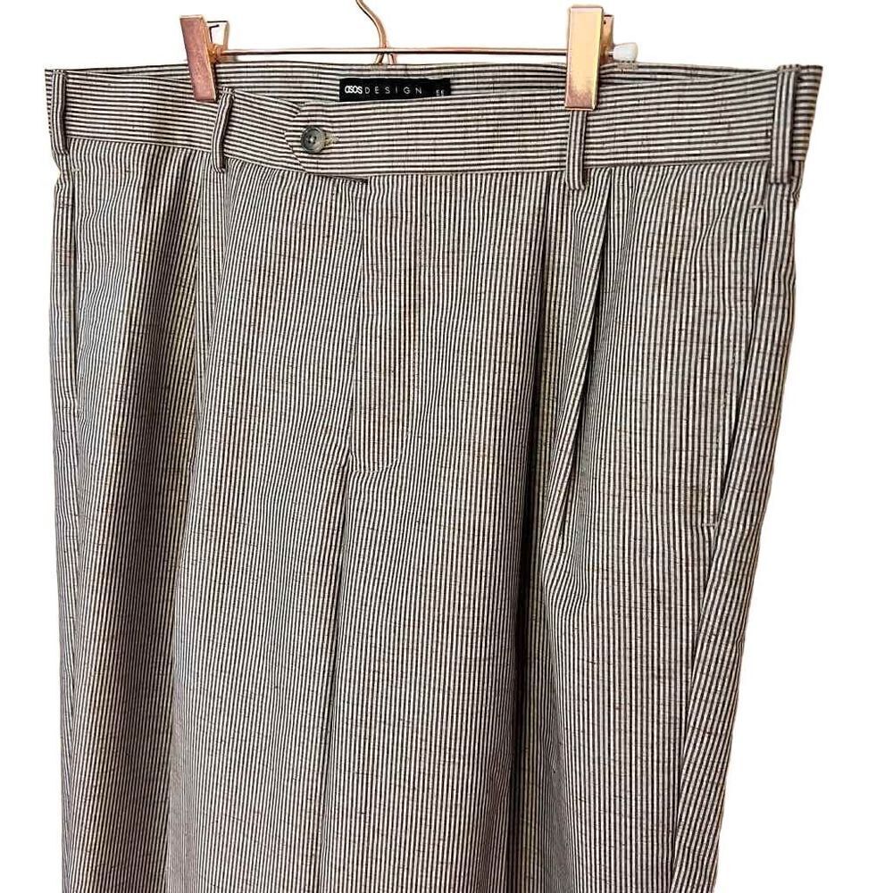 NWT ASOS Design Striped Straight Leg Pants - Picture 3 of 9